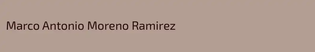Marco Antonio Moreno Ramirez